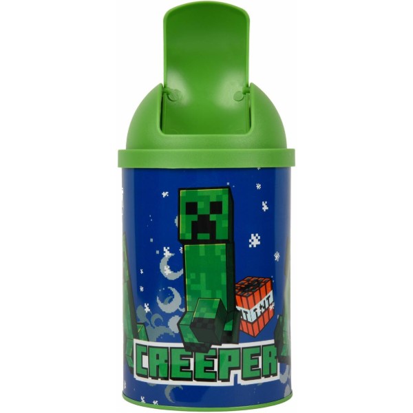 Фото - Настільний контейнер для сміття YES Minecraft Creeper 10х18 см (708569)
