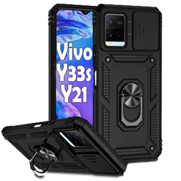 Фото - Чохол для смартфону BeCover Military for Vivo Y33s/Y21 Black (708834) Фото - Чохол для смартфону BeCover Military for Vivo Y33s/Y21 Black (708834)