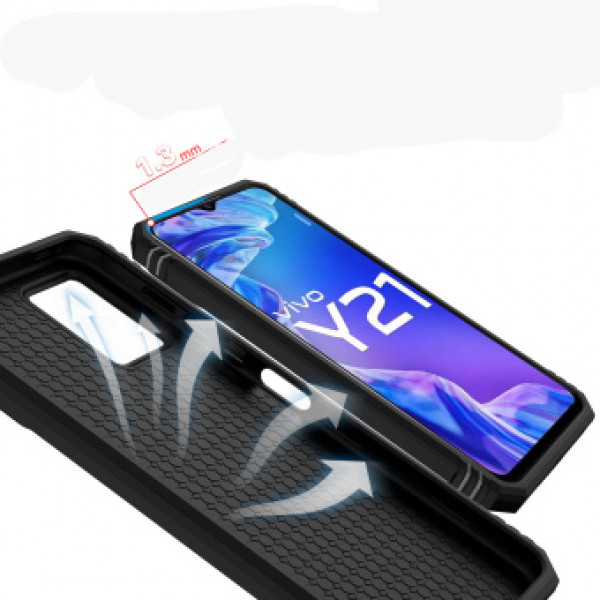 Фото - Чохол для смартфону BeCover Military for Vivo Y33s/Y21 Black (708834)