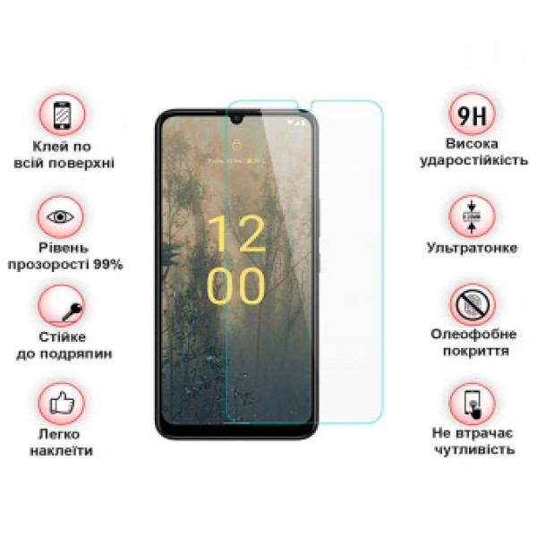 Фото - Захисне скло для смартфону BeCover for Nokia C31 Black (708546)