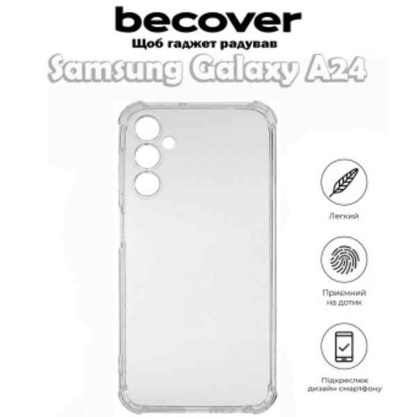 Фото - Чехол для смартфона BeCover Anti-Shock for Samsung Galaxy A24 4G SM-A245 Clear (709328)