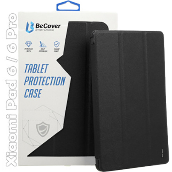 Фото - Чохол для планшета BeCover Smart Case for Xiaomi Mi Pad 6/6 Pro 11" Black (709489)