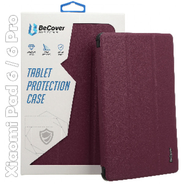Фото - Чохол для планшета BeCover Smart Case for Xiaomi Mi Pad 6/6 Pro 11'' Red Wine (709503)