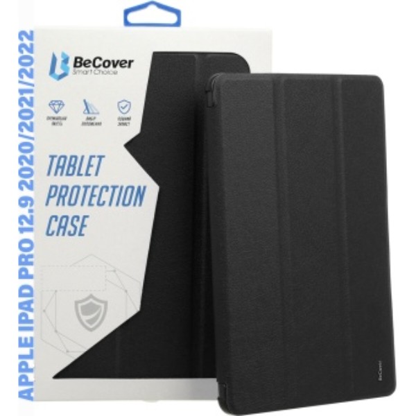 Фото - Чохол для планшету BeCover Tri Fold Hard for Apple iPad Pro 12.9 2020/2021/2022 Black (709668)