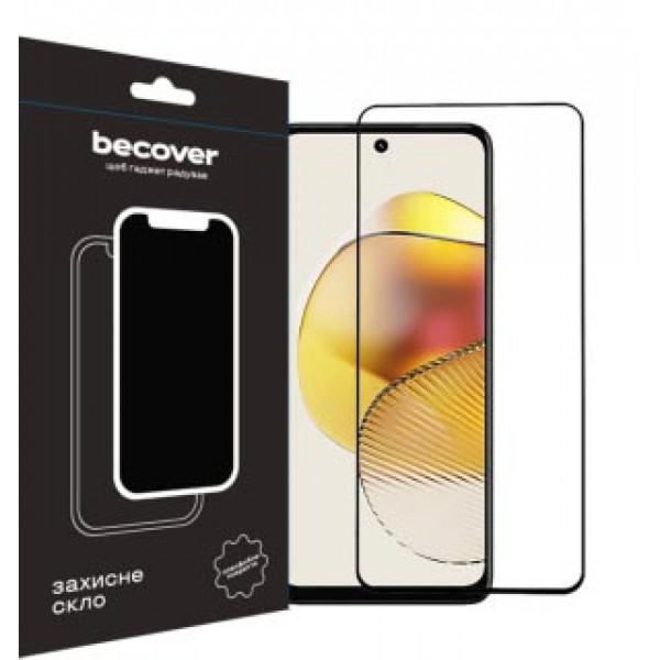 Фото - Захисне скло для смартфону BeCover for Motorola Moto G73 Black (709737)