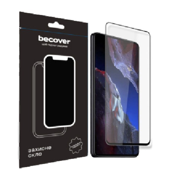 Фото - Захисне скло для смартфону BeCover for Xiaomi Poco F5 Pro Black (709744)
