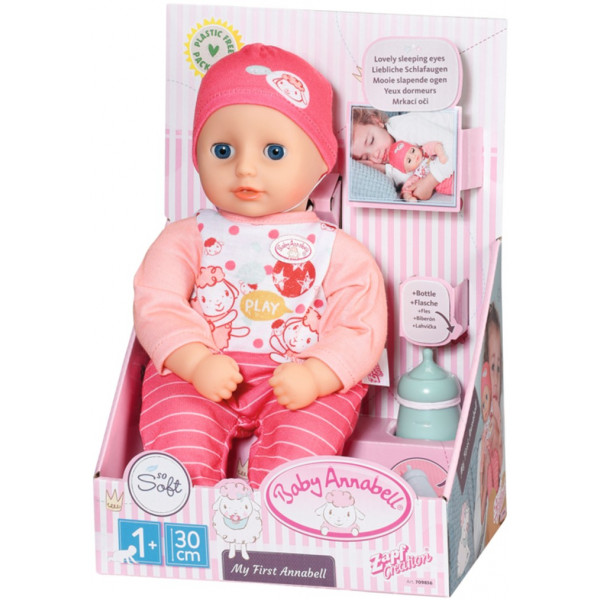 Фото - Пупс класичний Zapf MY FIRST BABY ANNABELL - МОЯ ПЕРША МАЛЮШКА (дівчинка, 30 cm) (709856)