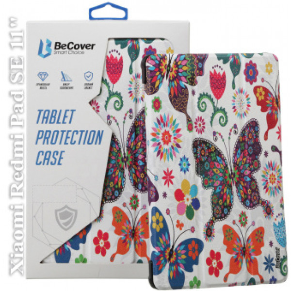 Фото - Чохол для планшета BeCover Smart Case for Xiaomi Redmi Pad SE 11" Butterfly (709865)