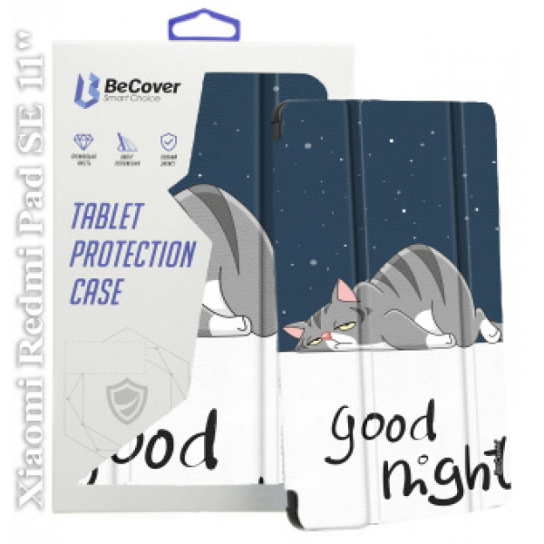 Фото - Чохол для планшета BeCover Smart Case for Xiaomi Redmi Pad SE 11" Good Night (709868)