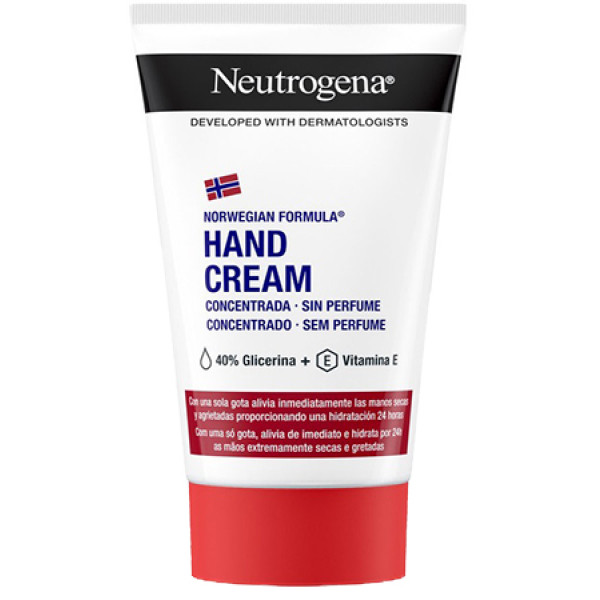 Фото - Крем для рук і нігтів Neutrogena без запаху Норвезька формула концентрований 50 мл (8002110383709)