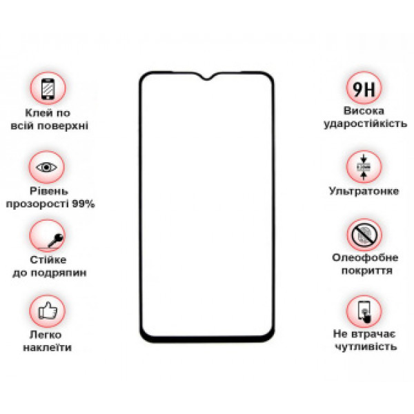 Фото - Захисне скло для смартфону BeCover for Blackview A95 Black (708158)