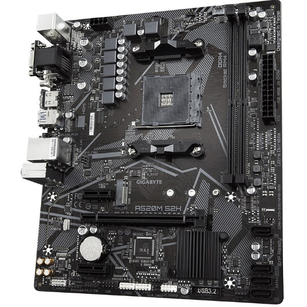 Фото - Материнська плата Gigabyte Socket AM4 (A520M S2H)