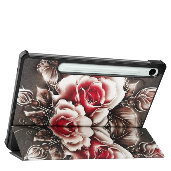 Фото - Чохол для планшету BeCover Smart Case for Samsung Galaxy Tab S9 (SM-X710/SM-X716)/S9 FE (SM-X510/SM-X516B) 11.0" Black Rose (715922)