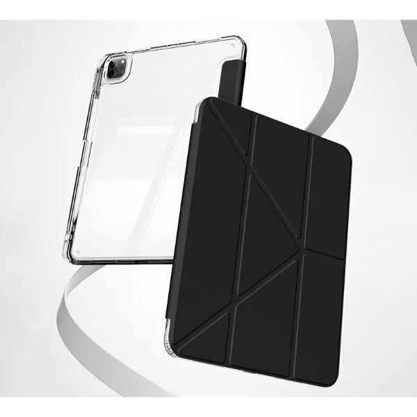 Фото - Чехол для планшета BeCover Ultra Slim Origami Transparent for Apple iPad Pro 11" M5 2025 Black (715954)