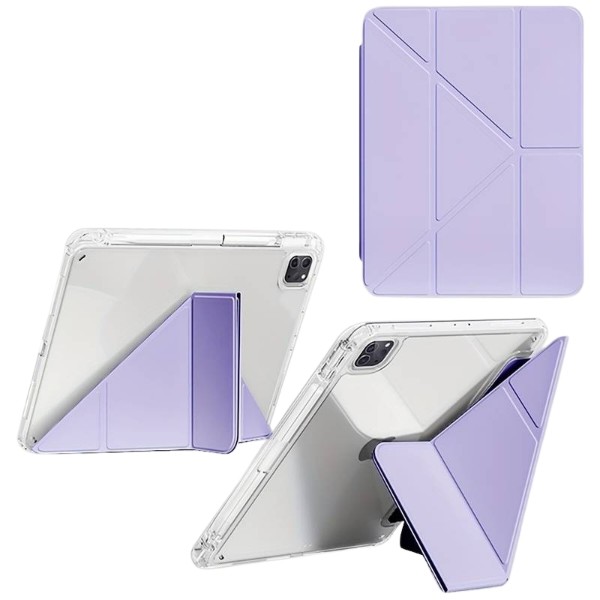 Фото - Чохол для планшета BeCover Ultra Slim Origami Transparent for Apple iPad Pro 11" M5 2025 Purple (715957)