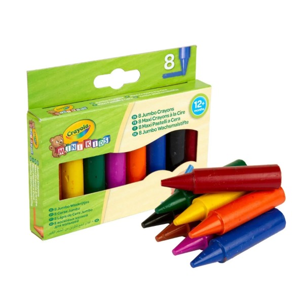 Фото - Набор восковых мелков Crayola Ultra-clean washable 8 шт. (52-3282)