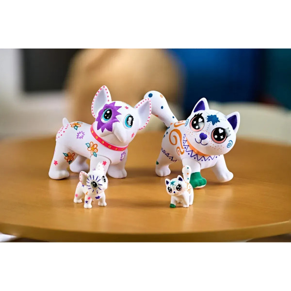 Фото - Набір для декупажу та розпису Crayola Washimals Домашні тваринки з фломастерами 5 шт. (74-7516)
