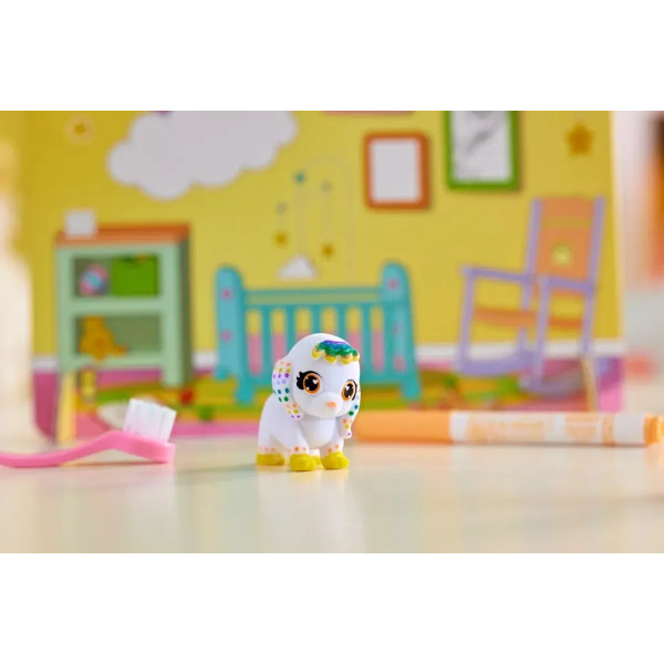 Фото - Набір для декупажу та розпису Crayola Washimals Домашні тваринки з фломастерами 5 шт. (74-7516)