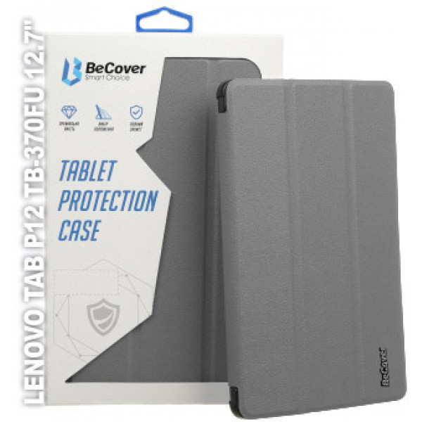 Фото - Чохол для планшета BeCover Smart Case for Lenovo Tab P12 TB-370FU 12.7" Gray (710059)