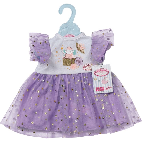 Фото - Одежда и аксессуары для куклы Baby Annabell СИРЕНЕВОЕ ПЛАТЬЕ (43 см) (710296)