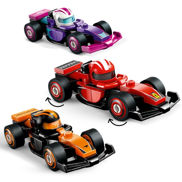Фото - Конструктор LEGO Minifigures Колекційні автомобілі для перегонів F1® (71049)