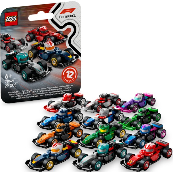 Фото - Конструктор LEGO Minifigures Колекційні автомобілі для перегонів F1® (71049)