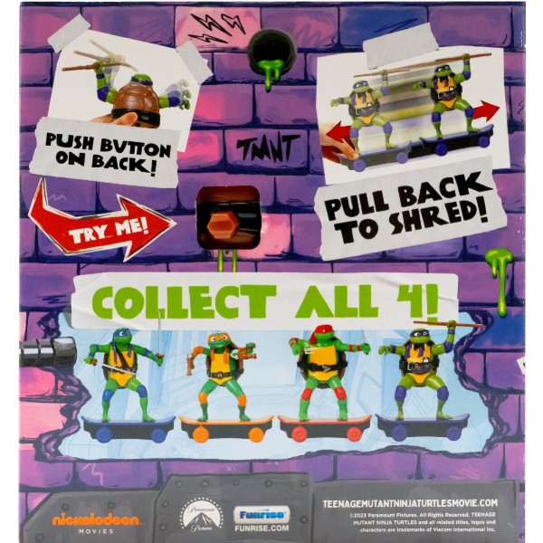 Фото - Колекційна фігурка TMNT Черепашки-ніндзя класичні Майстри бойових мистецтв Донателло movie star 2023 (71057)