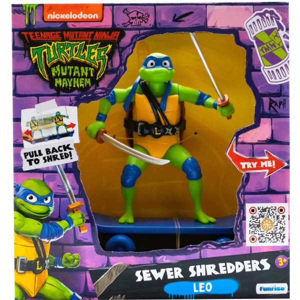 Фото - Колекційна фігурка TMNT Черепашки-ніндзя класичні Майстри бойових мистецтв Леонардо movie star 2023 (71059)