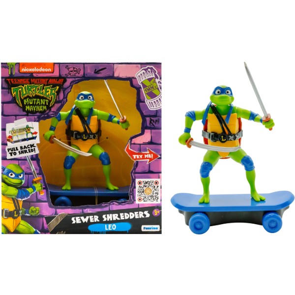 Фото - Колекційна фігурка TMNT Черепашки-ніндзя класичні Майстри бойових мистецтв Леонардо movie star 2023 (71059)