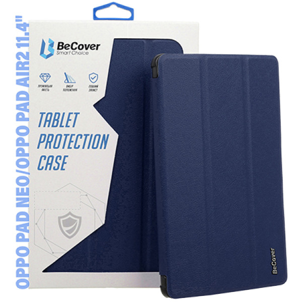 Фото - Чохол для планшета BeCover Smart Case for Oppo Pad Neo (OPD2302)/ Oppo Pad Air2 11." Deep Blue (710742)