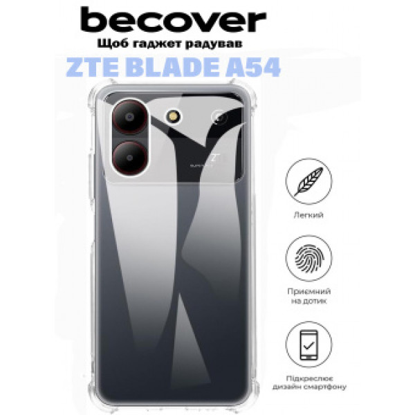 Фото - Чохол для смартфону BeCover Anti-Shock for ZTE Blade A54 Clear (710865)