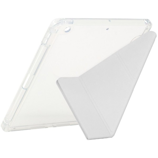 Фото - Чехол для планшета BeCover Ultra Slim Origami Transparent с креплением Apple Pencil for Apple iPad 10.2 2019/2020/2021 Gray (711099)