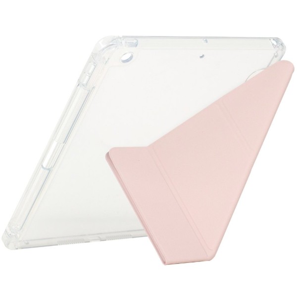 Фото - Чехол для планшета BeCover Ultra Slim Origami Transparent с креплением Apple Pencil for Apple iPad 10.2 2019/2020/2021 Pink (711100)