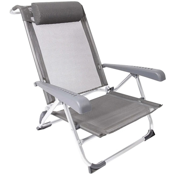 Фото - Складаний стілець Bo-camp Saint-Tropez Grey (1204796)
