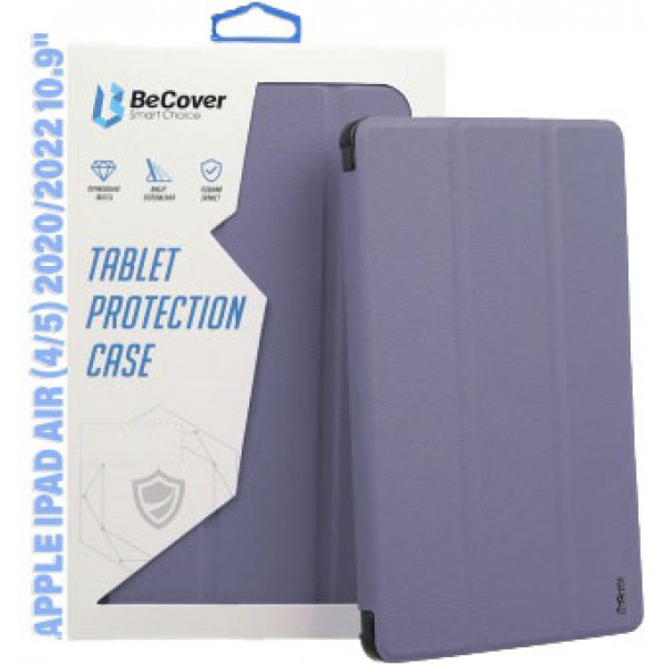 Фото - Чохол для планшета BeCover Soft Edge з кріпленням Apple Pencil for Apple iPad Air (4/5) 2020/2022 10.9'' Purple (711124)