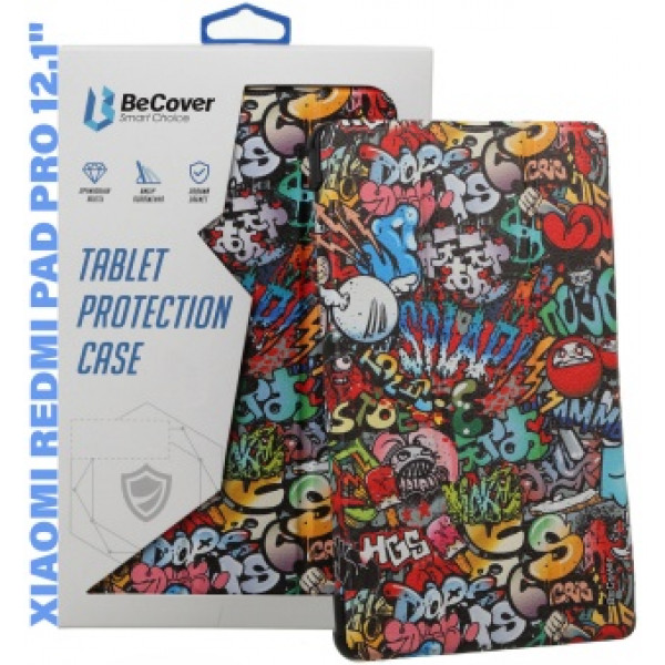 Фото - Чохол для планшету BeCover Smart Case for Xiaomi Redmi Pad Pro 12.1'' Graffiti (711308) Фото - Чохол для планшету BeCover Smart Case for Xiaomi Redmi Pad Pro 12.1'' Graffiti (711308)