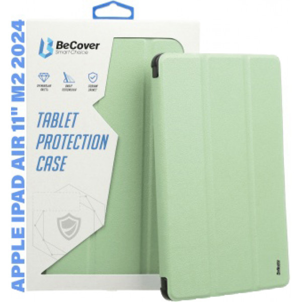 Фото - Чохол для планшета Becover Tri Fold Soft TPU Silicone for Apple iPad Air 11" M2/M3 (2024/2025) Green (711407)