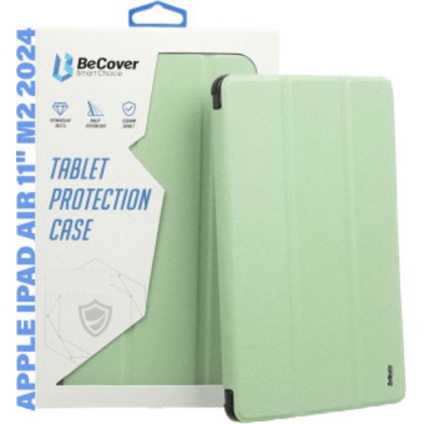 Фото - Чехол для планшета Becover Soft Edge с креплением Apple Pencil для Apple iPad Air 11" M2/M3 (2024/2025) Green (711427)