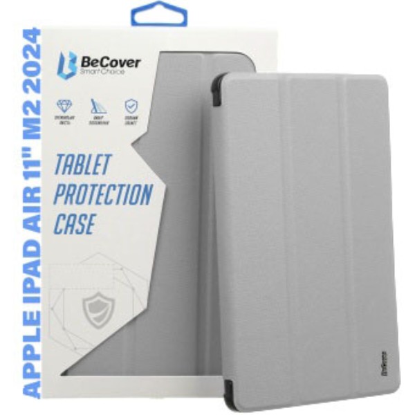 Фото - Чехол для планшета Becover Soft Edge с креплением Apple Pencil для Apple iPad Air 11" M2/M3 (2024/2025) Gray (711428) Фото - Чехол для планшета Becover Soft Edge с креплением Apple Pencil для Apple iPad Air 11" M2/M3 (2024/2025) Gray (711428)