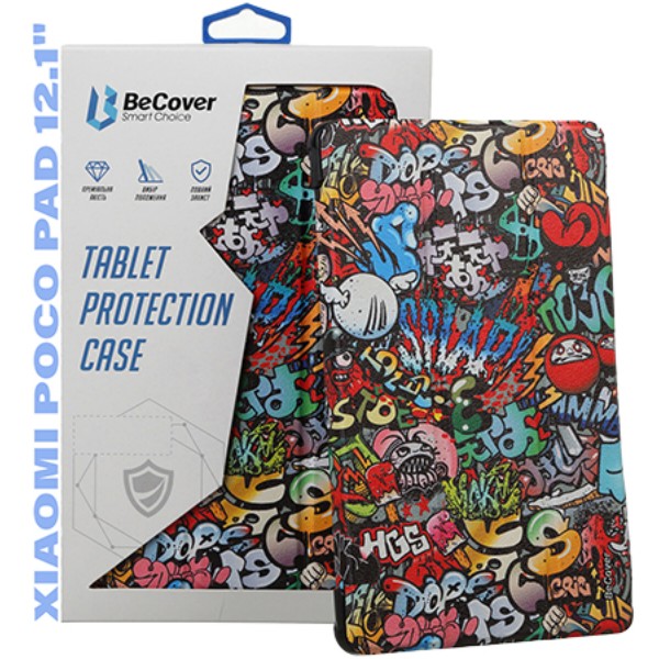 Фото - Чохол для планшета BeCover Smart Case for Xiaomi Poco Pad / Poco Pad M1 12.1" Graffiti (711569)
