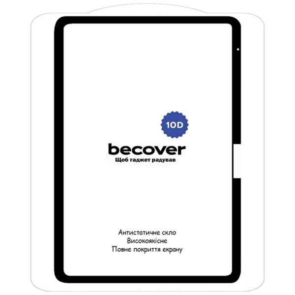 Фото - Захисне скло для планшета BeCover 10D for Apple iPad Air 13'' (M2)/iPad Air 13'' (M3) Black (711676)
