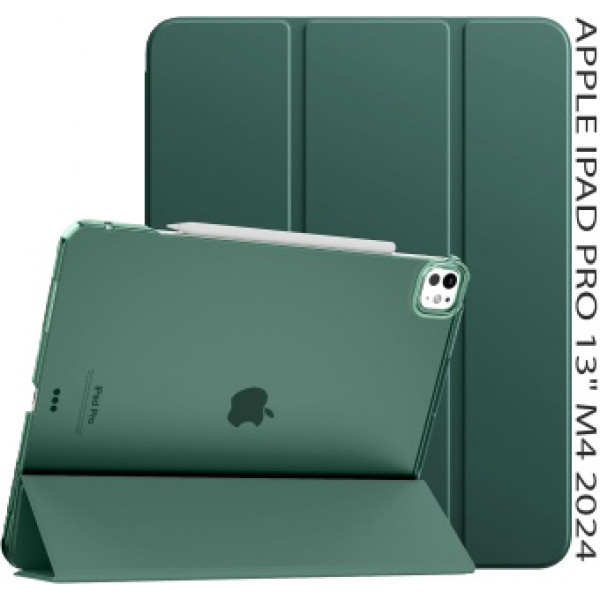 Фото - Чохол для планшету BeCover Tri Fold Hard for Apple iPad Pro 13'' M4 2024 Dark Green (711731) Фото - Чохол для планшету BeCover Tri Fold Hard for Apple iPad Pro 13'' M4 2024 Dark Green (711731)