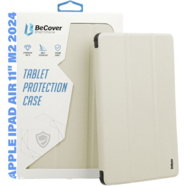 Фото - Чохол для планшета Becover Tri Fold Soft TPU Silicone for Apple iPad Air 11" M2/M3 (2024/2025) Beige (711735)