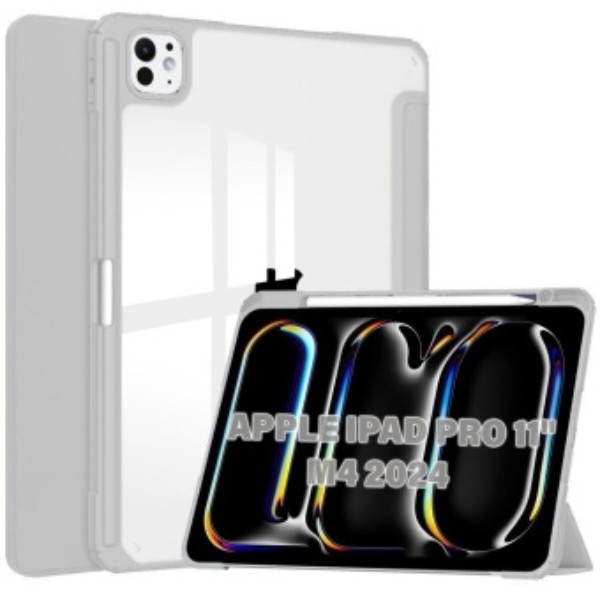 Фото - Чохол для планшету BeCover Soft Edge TPU з кріпленням Apple Pencil for Apple iPad Pro 11'' M4 2024 Gray (711715)
