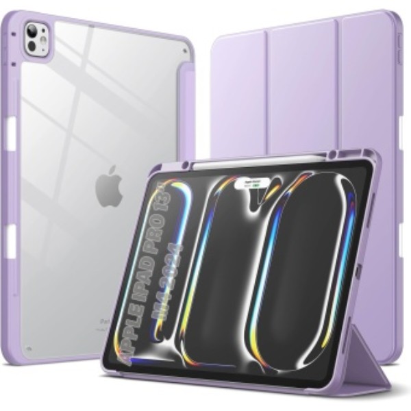 Фото - Чехол для планшета BeCover Soft Edge TPU с креплением Apple Pencil for Apple iPad Pro 13'' M4 2024 Purple (711719)