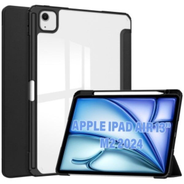 Фото - Чохол для планшета Becover Soft Edge TPU с креплением Apple Pencil для Apple iPad Air 13" M2/M3 (2024/2025) Black (711711)