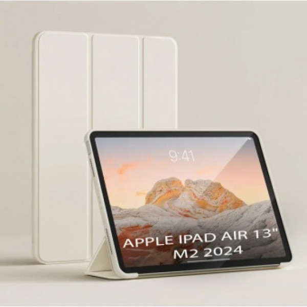 Фото - Чохол для планшета Becover Tri Fold Soft TPU Silicone for Apple iPad Air 13" M2/M3 (2024/2025) Beige (711740)