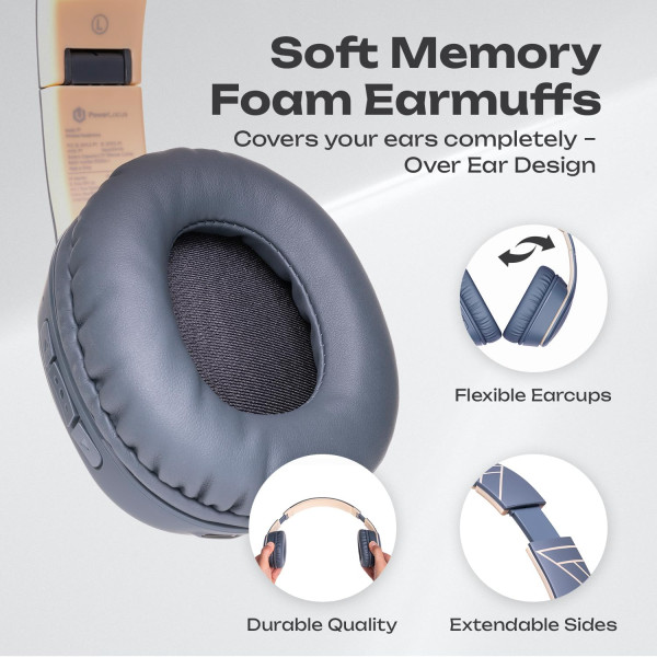 Фото - Навушники повнорозмірні бездротові PowerLocus P7 Asphalt Grey (pwl-p7-asphalt grey)