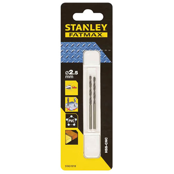 Фото - Набір свердел Stanley FATMAX 2,5 мм (STA51018)