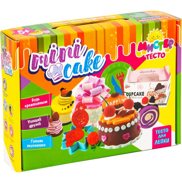 Фото - Лепка из теста Strateg "Мистер тесто - mini cake" (71204)